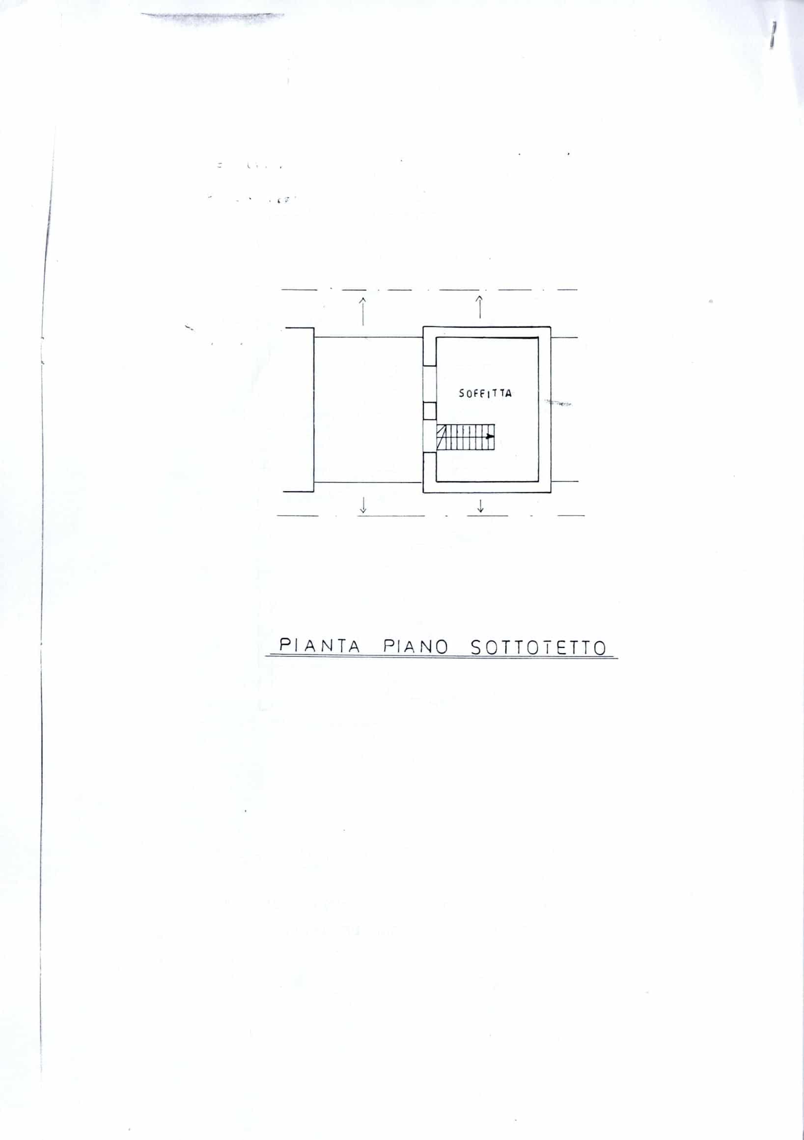 Planimetria soffitta, piano sottotetto, spazio abitabile in mansarda, progetto immobiliare NextCasa.