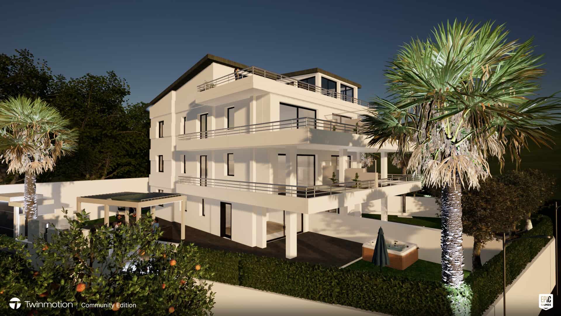 Nuova costruzione di appartamento in vendita a Capo D'Orlando con ampi balconi e vista panoramica sul mare.