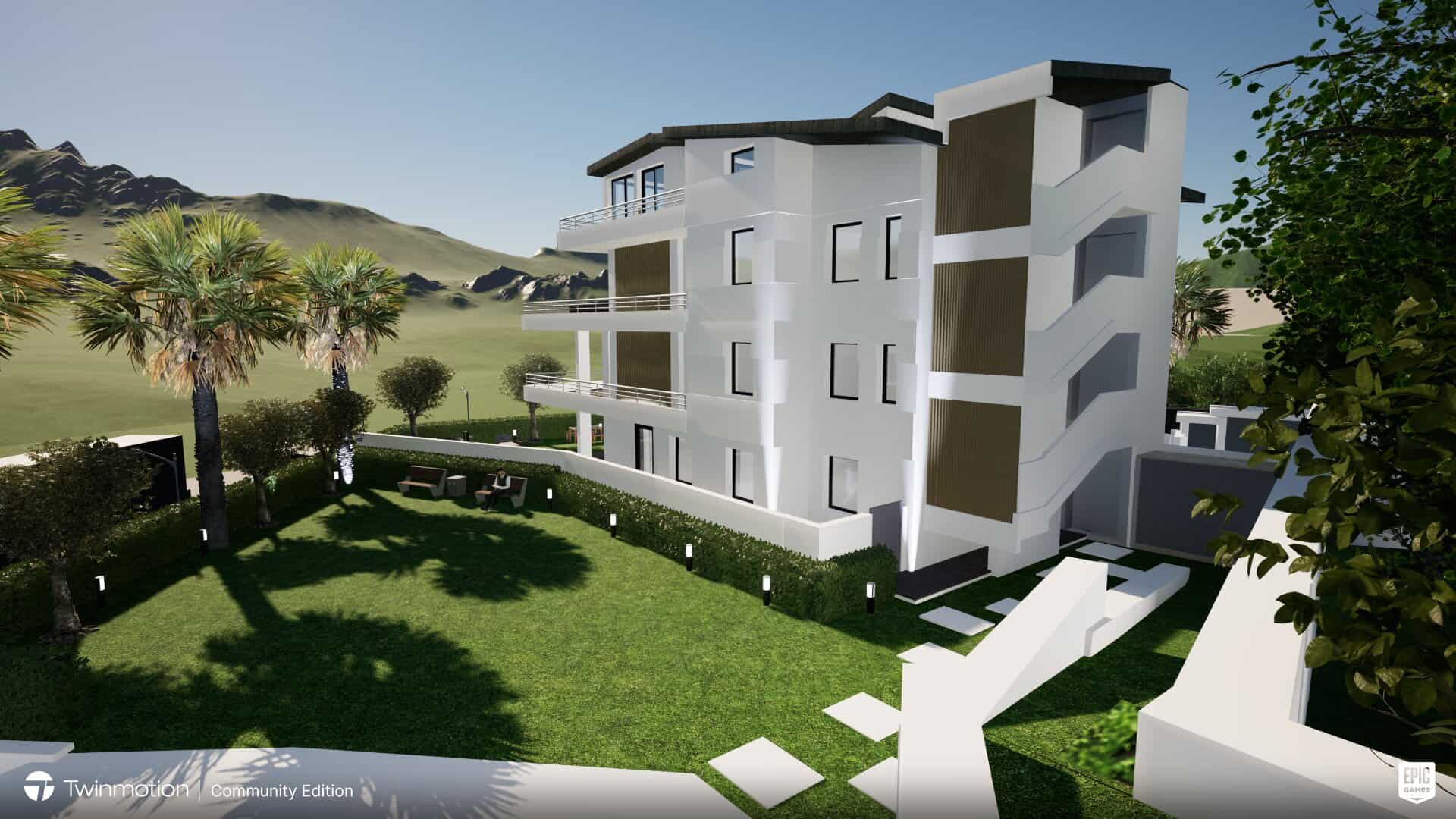 Appartamento moderno in C.da Catutè, Capo D'Orlando, con vista panoramica e giardino ben curato.